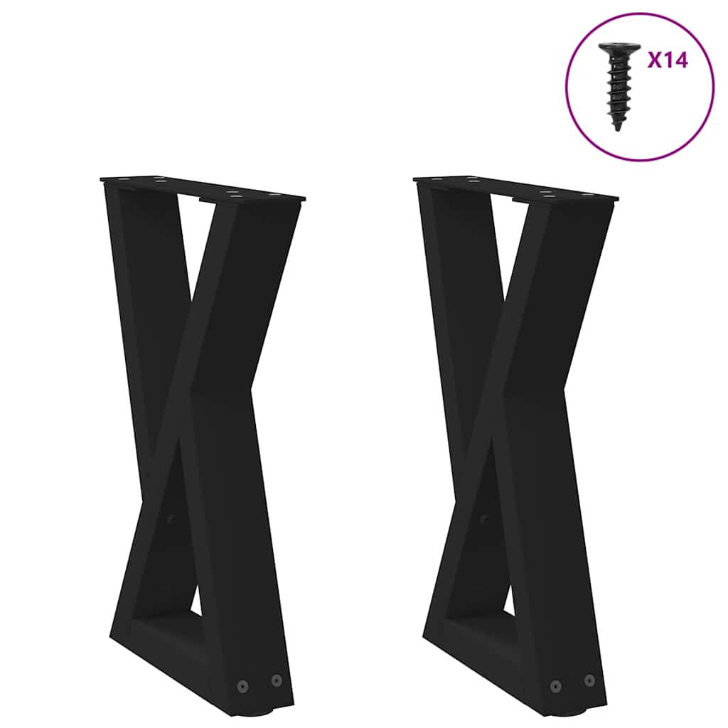 Coffee Table Legs 2 Pcs Steel